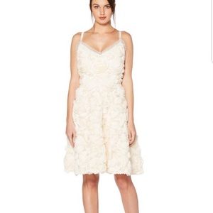 $265 Laundry Shelli Segal Rosette Cocktail Dress
